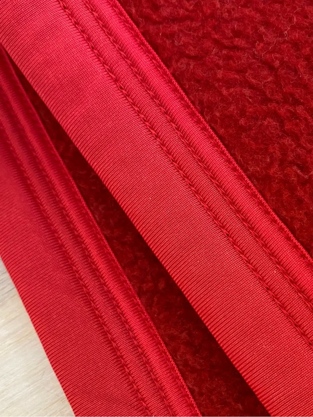 Vintage Revert Spain Red Reversible Geometric Fleece Throw Blanket
